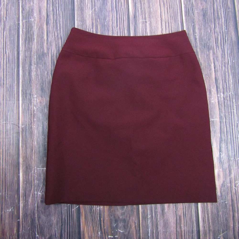 Requirements Skirt Womens 6P Petite Red Pencil Kneeโ Length Lined Work Office